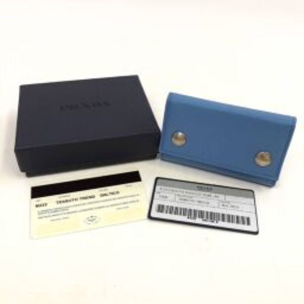 PRADA/プラダ M222 キーケース ブルー系 ユニセックス library.umsida