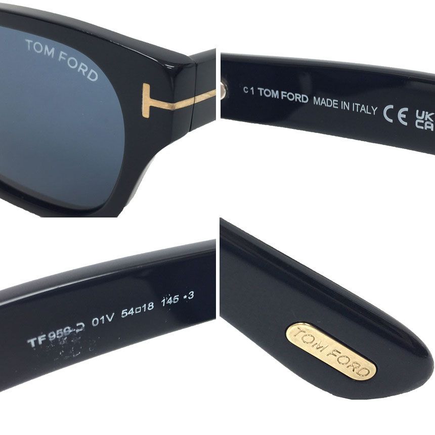 TOMFORD トムフォードサングラススクエア黒aq10163