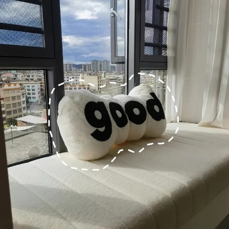 抱き枕ソファクッション 2カラー ブラック ホワイト おしゃれ かわいい good ベッド用寝具 読書用枕 インテリア雑貨 おしゃれ かわいい クッション リビング