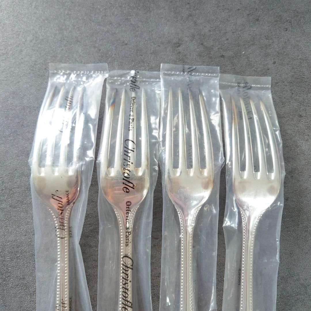  クリストフル パール テーブルフォーク 4点 フォーク カトラリー(スプーン等)