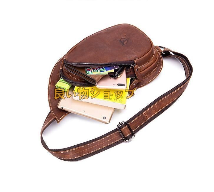 メンズ牛革鞄 ショルダーバッグ