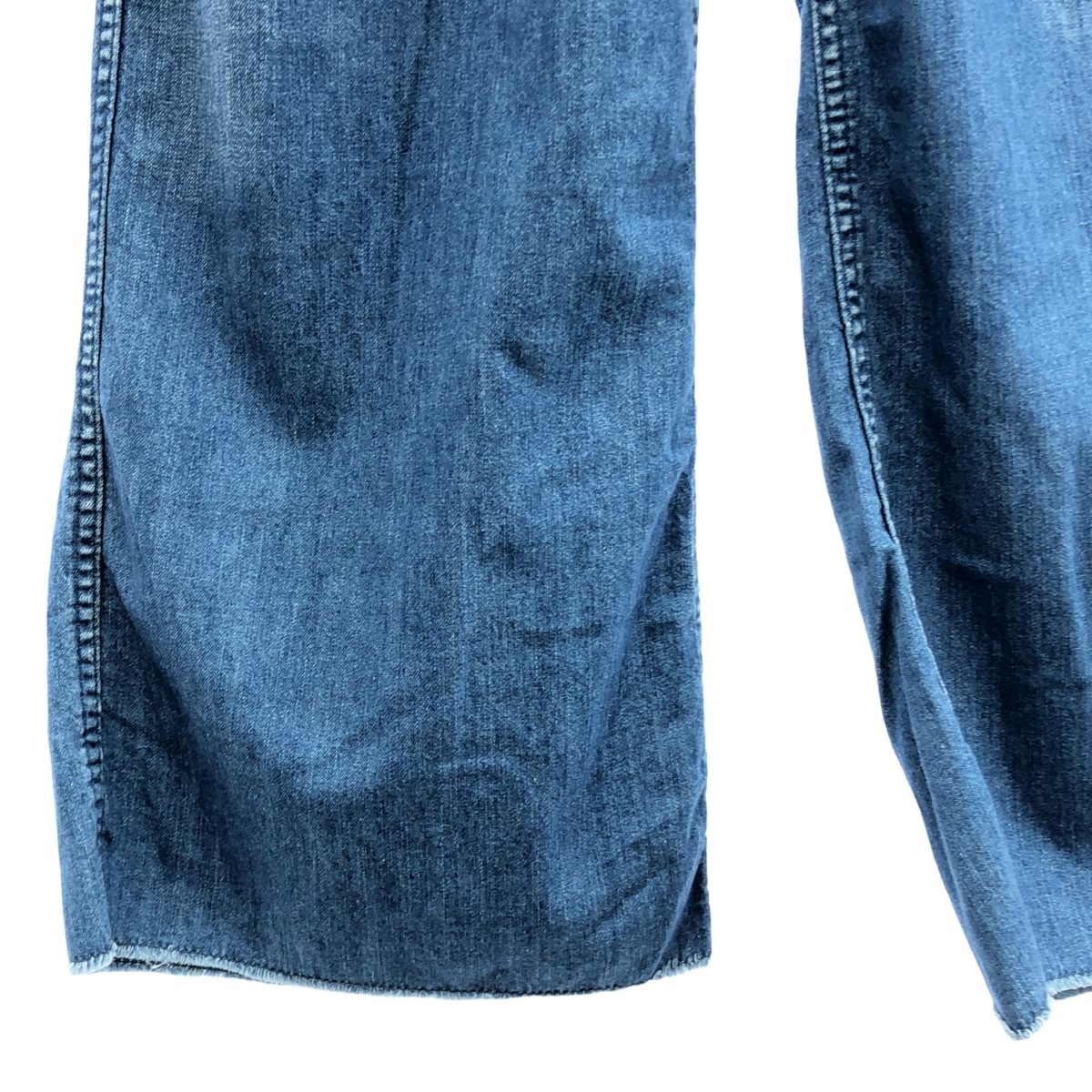 67 nowos / ロクシチノーウォス | Denim wide pants ワイドパンツ | S