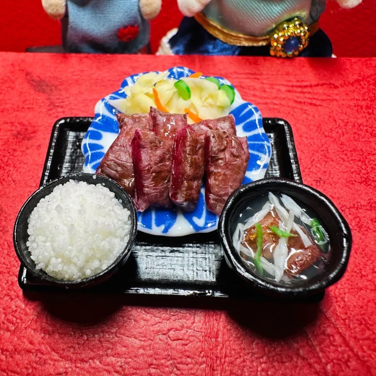 670 牛タンセット⭐️ミニチュアフード ドールハウス リカちゃん