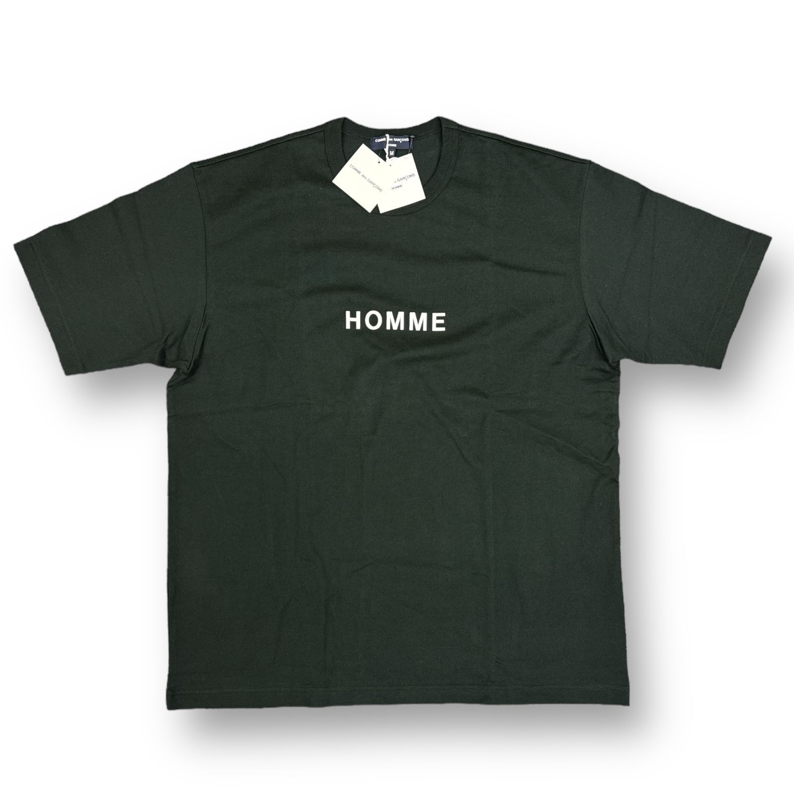 定価13200円 新品 COMME des GARCONS HOMME 23SS ロゴプリントTシャツ カットソー コムデギャルソンオム  HK-T025-051 ブラック M 74827A5 - メルカリ