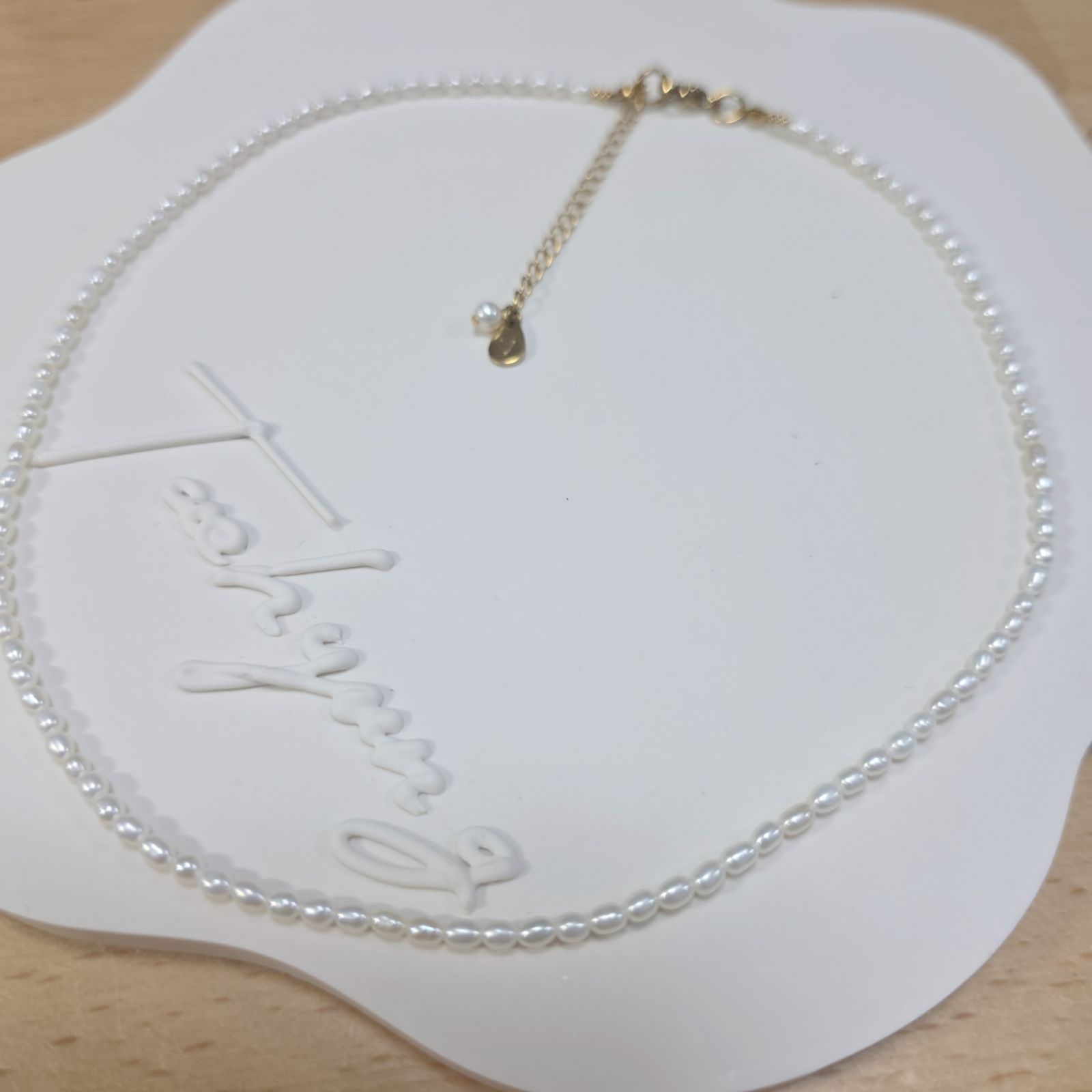 42cm+アジャスター5cm 淡水パールネックレス