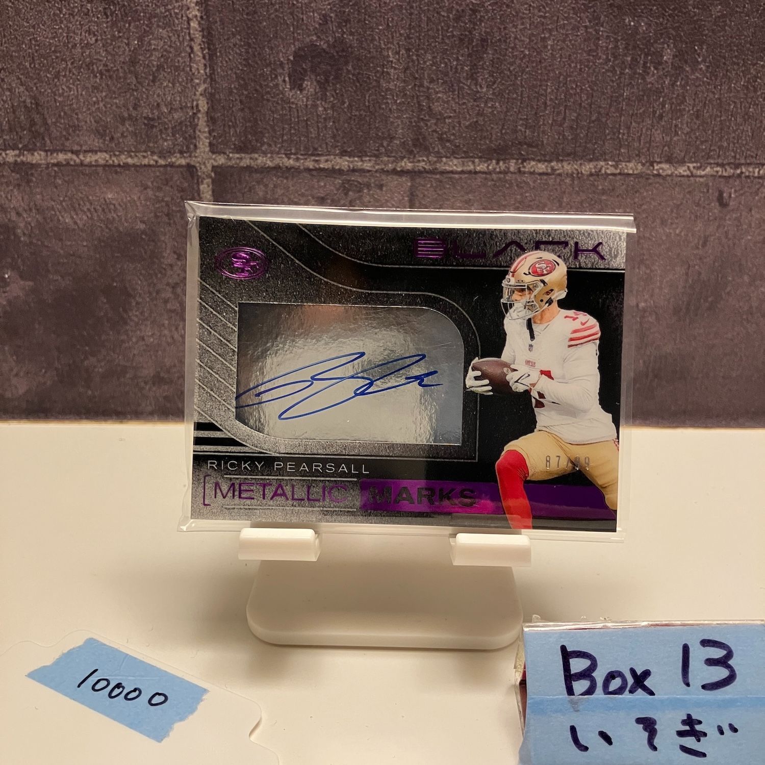 2025 Panini Black Ricky Pearsall 87 99 直筆サイン San Francisco 49ers Metallic Marks RC ルーキー Rookie カード