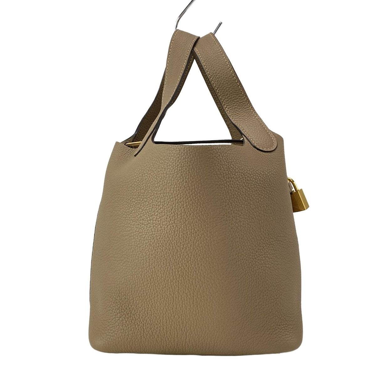 HERMES(エルメス) ハンドバッグ美品 ピコタンロックPM ベージュ