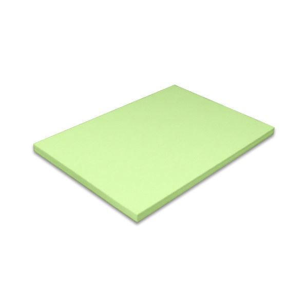 (まとめ）北越コーポレーション 紀州の色上質菊四(317×468mm)T目 超厚口 鶯 1セット(50枚)