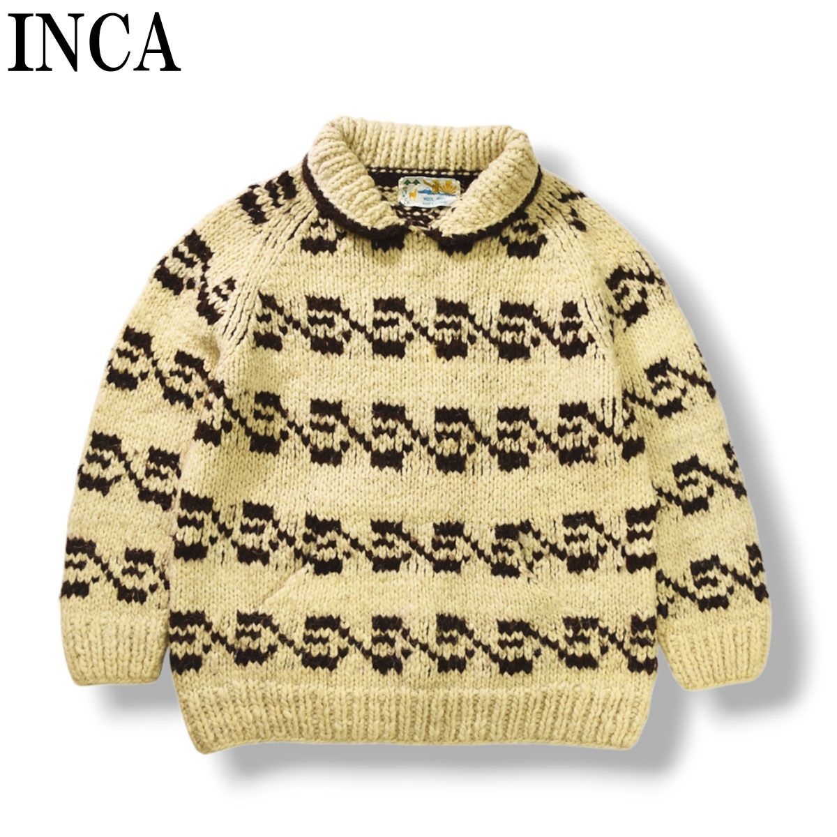 希少】 70sヴィンテージ エクアドル製 INCA インカ 民族柄 ハンド