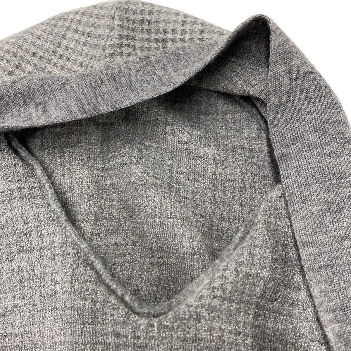 Letroyes ルトロワ メンズ ワッフル カーディガン グレー M Letroyes ルトロワ メンズ ワッフル カーディガン グレー M