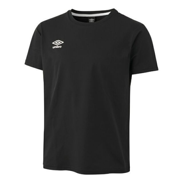 umbro アンブロ Tシャツ ブラック M UUUVJA61 BLK | スポーツ スポーツ用品 運動 服 衣類 ウエア トップス シャツ 半袖 吸汗 速乾 UVカット 日焼け防止 紫外線対策 機能性 ロゴ サッカー フットサル 