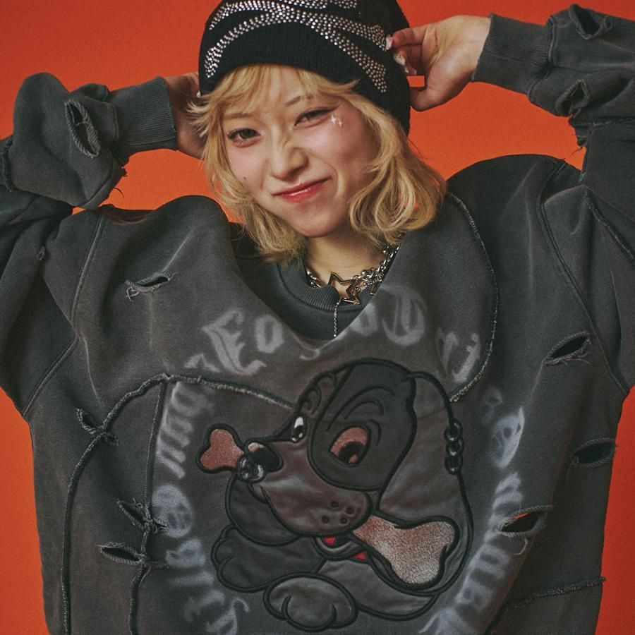 GALFY ガルフィー ツギハギゾンビ スウェット トレーナー L 中型