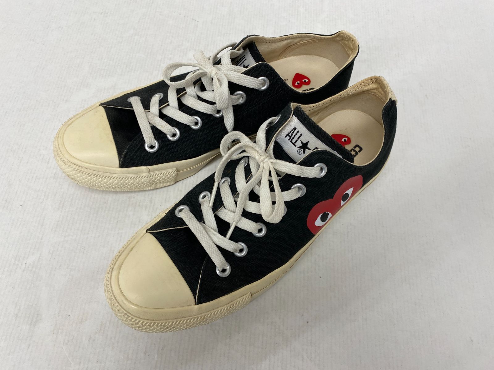 【関税込み】Comme des Garcons ローカットスニーカー PLAY COMME des GARCONS × CONVERSE ローカット スニーカー