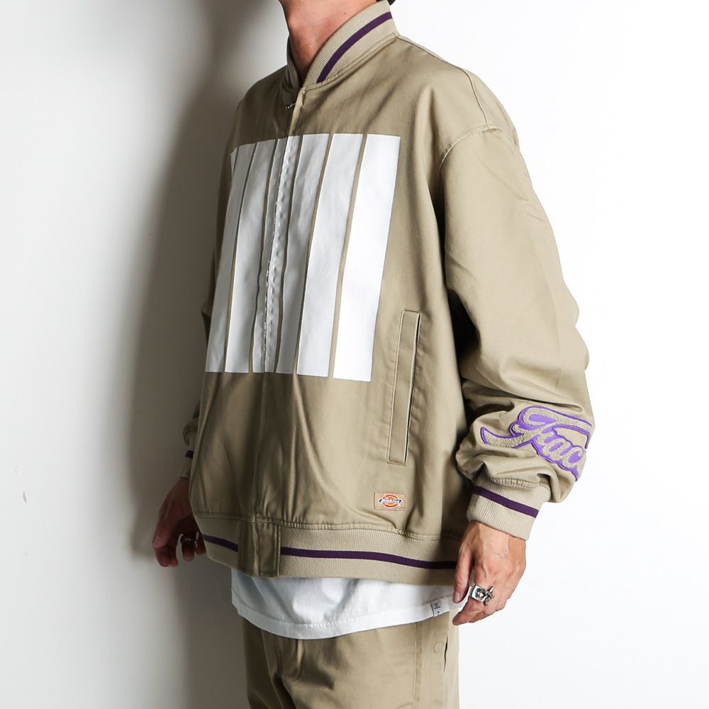 【FACETASM/ファセッタズム】× DICKIES / 7 BARS STADIUM JACKET - BEIGE / スタジアムジャケット / KR-JK-M14【メンズ】【送料無料】