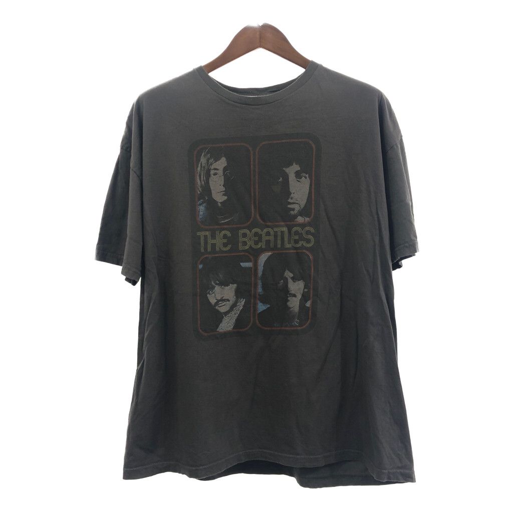 THE BEATLES ザ・ビートルズ 半袖Ｔシャツ 大きいサイズ バンドT グレー (メンズ XX-LARGE) 中古 古着 Q6244