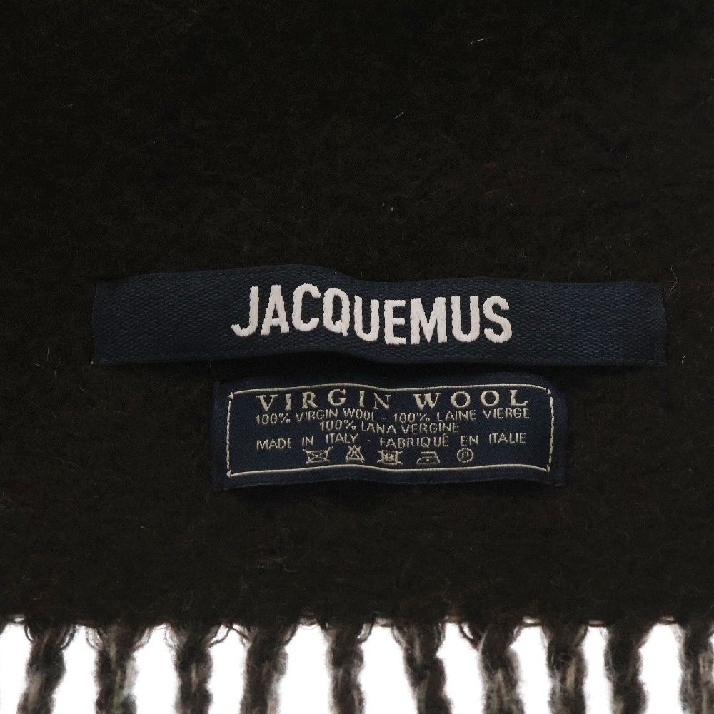 JACQUEMUS ジャックムス 23AW L Echarpe ロゴマフラー ブラウン WWW_WOWDIGSITE_COM