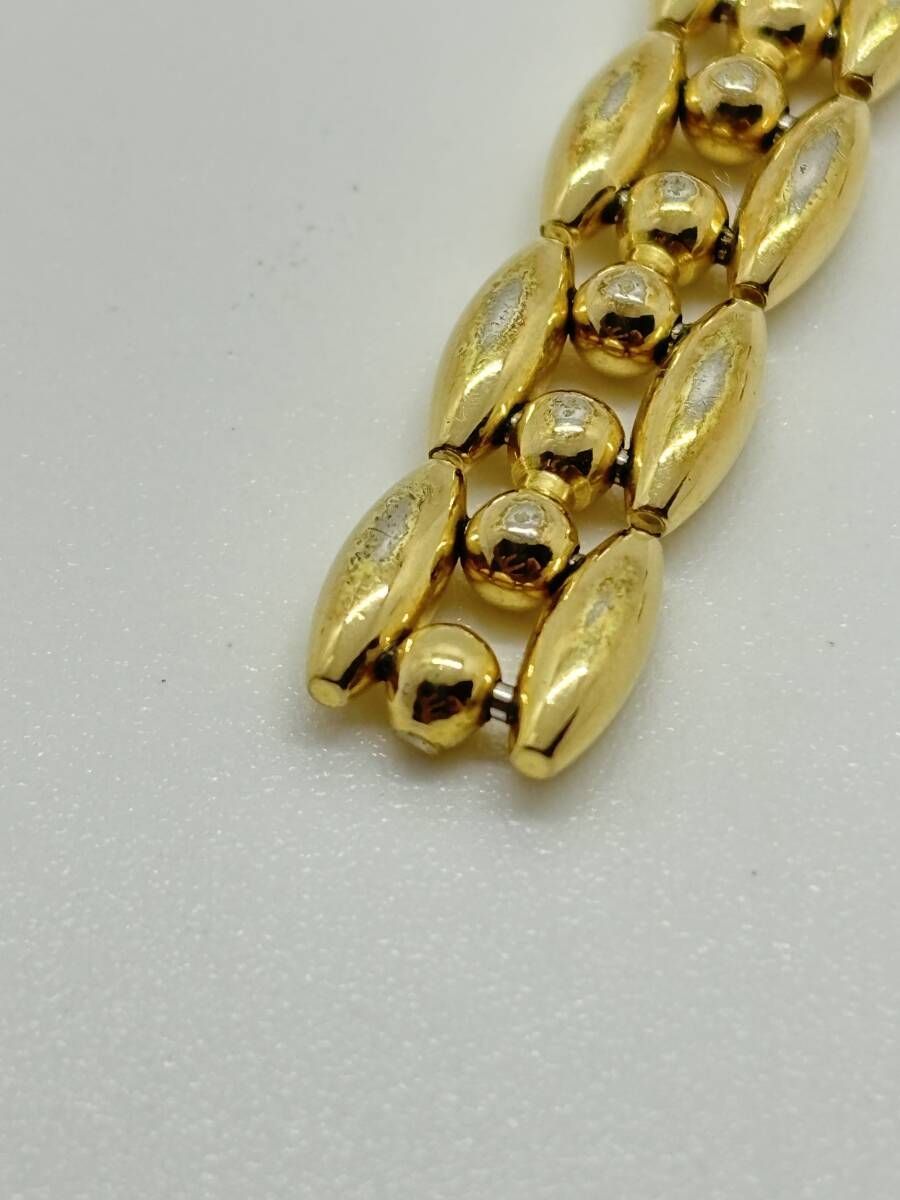 稼働品】GUCCI グッチ 1100L チェンジベゼル 腕時計 ゴールド