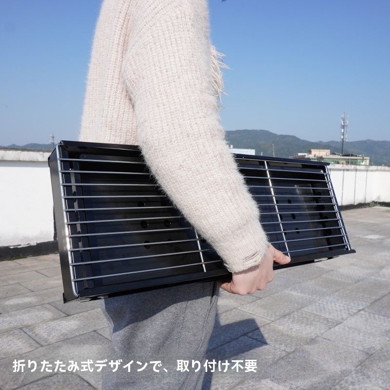 大号アウトドアバーベキューグリル 厚手家庭用 便携型焼肉コンロ 小型折りたたみ式 炭焼きBBQ WWW_USTAUSTRALIA_COM_AU