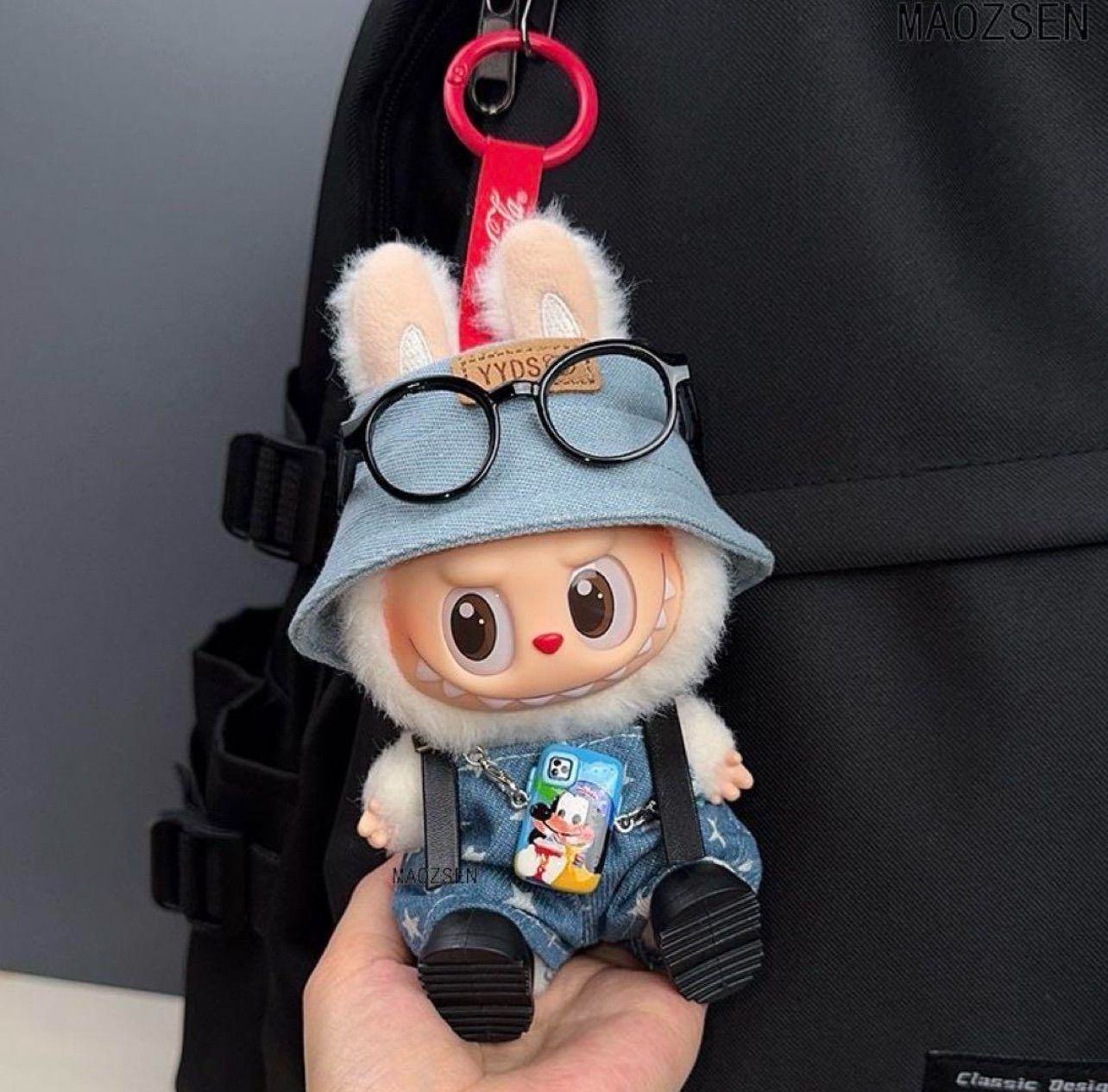 ラブブ Labubu ぬいぐるみ着 17cm着せ替え服 5点セット - メルカリ