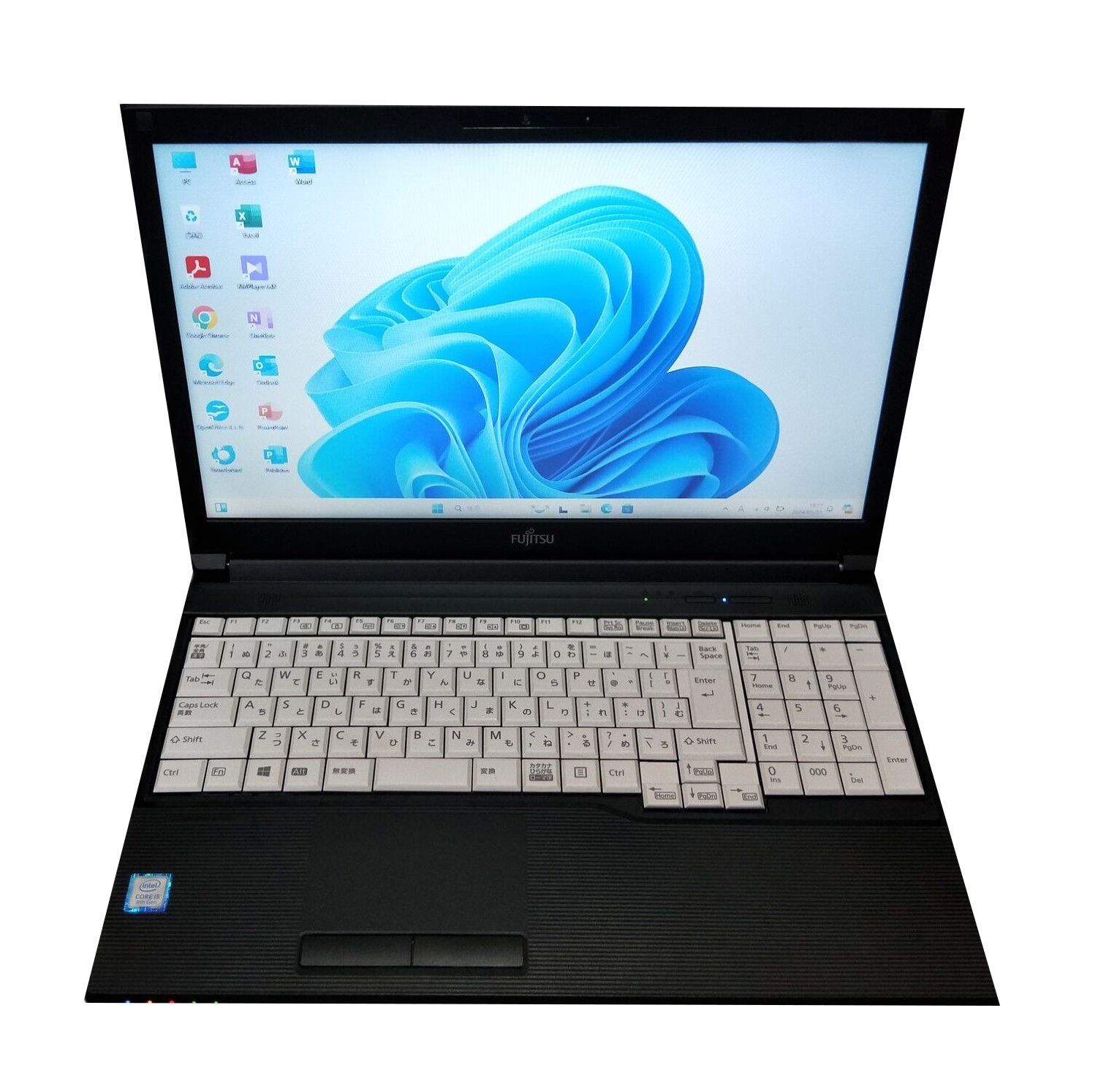 【驚速 FUJITSU A579/A i5-8365U 1.60GHz x8+8GB+SSD128GB 15.6インチノートPC】Win11+Office2021 Pro/HDMI/WEBカメラE053112