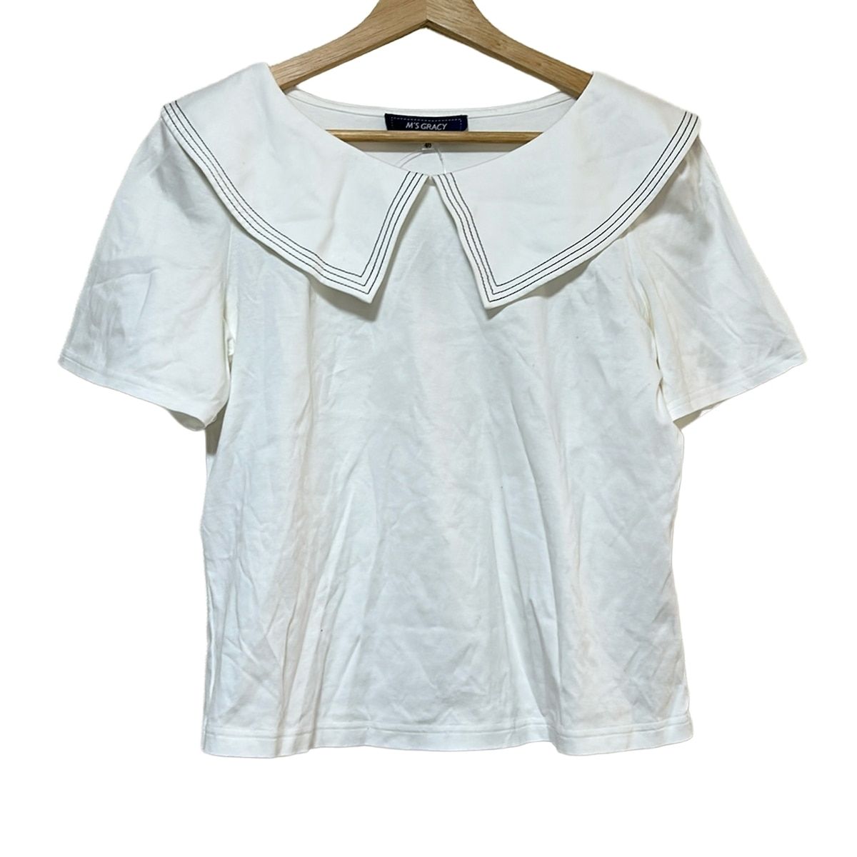 M S GRACY エムズグレイシー 半袖カットソー サイズ40 M レディース - 白