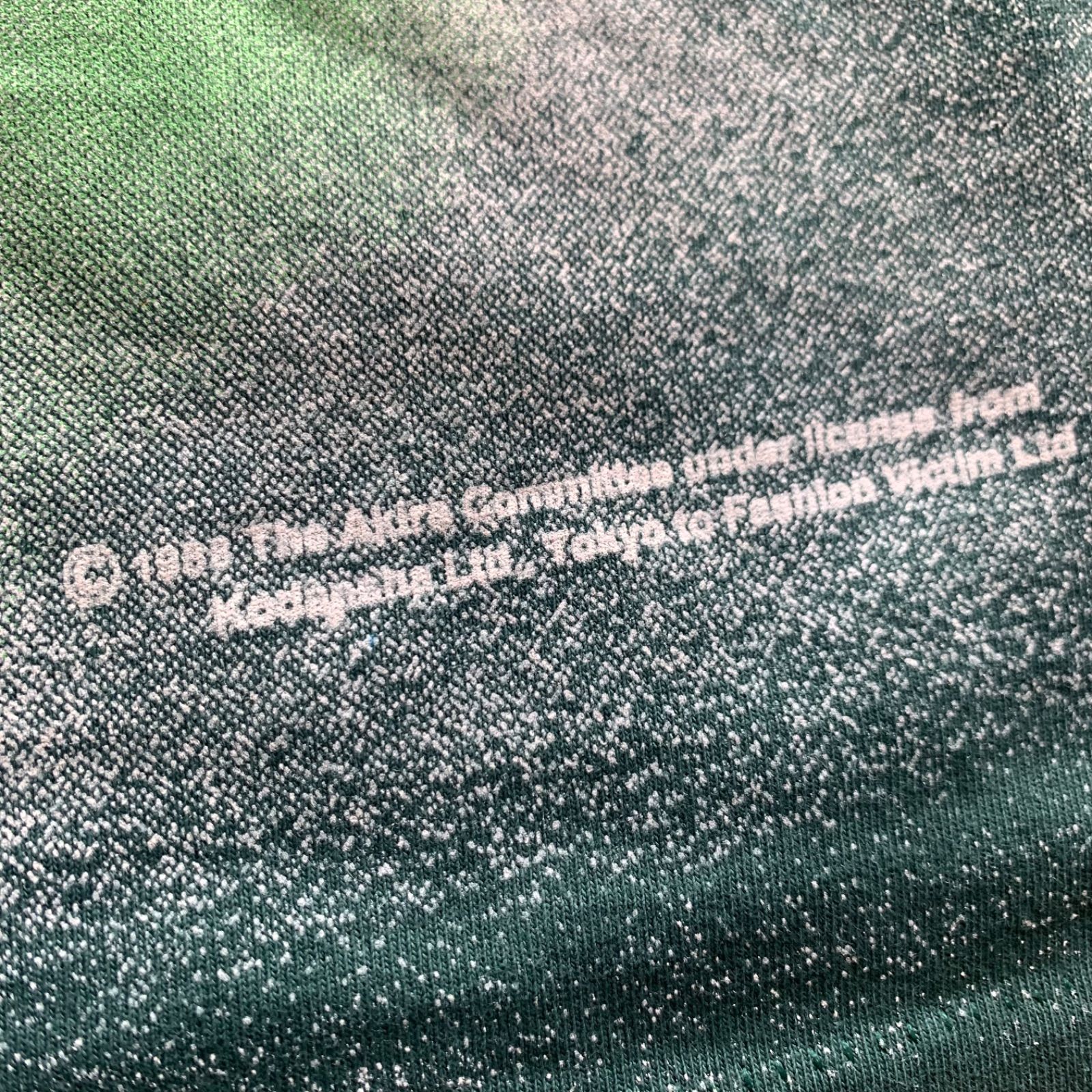 AKIRA 鉄雄覚醒オーバープリントTシャツ XL グリーンシルクスクリーン 