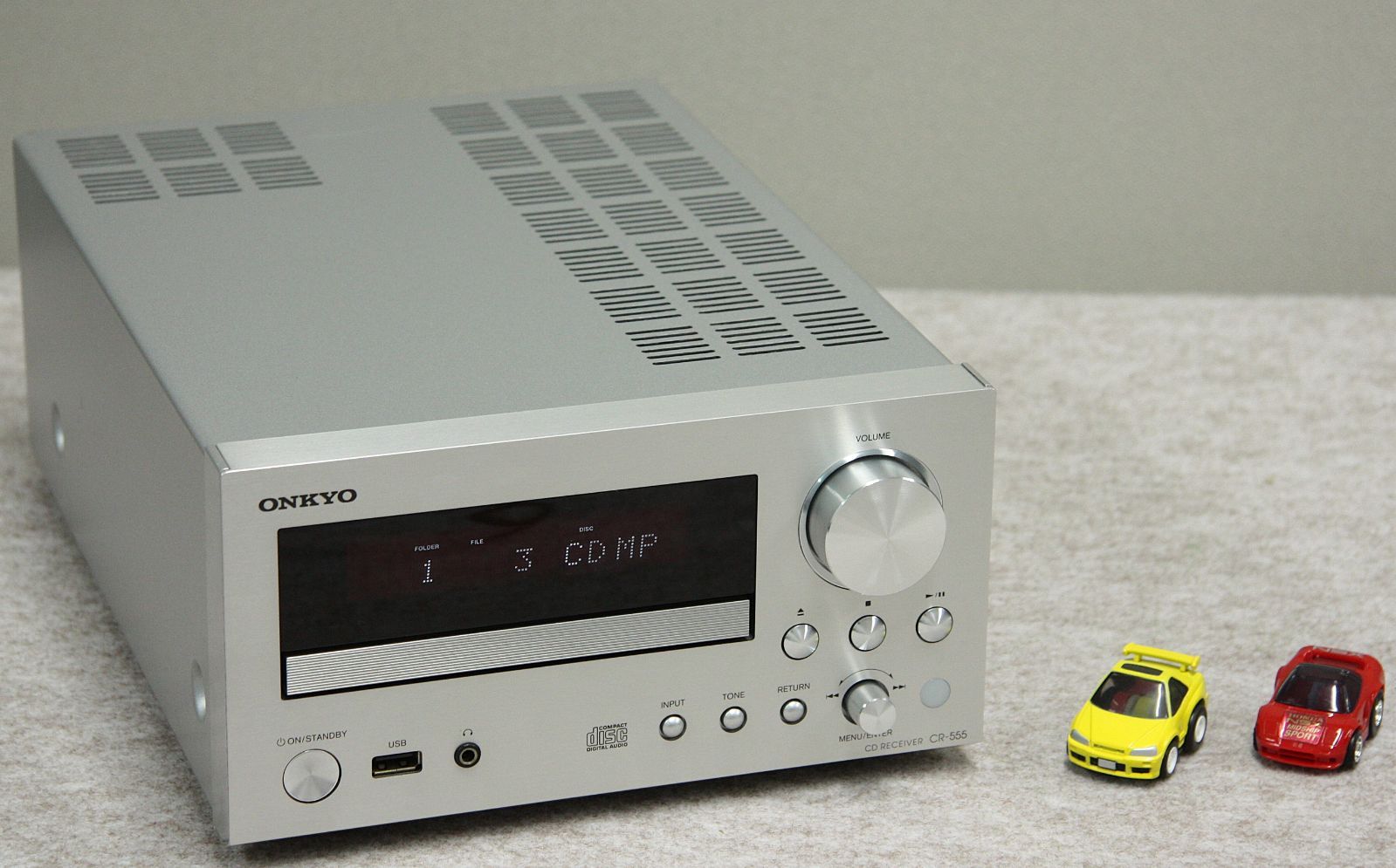 ONKYO CD|USBレシーバーCR-555シルバー色