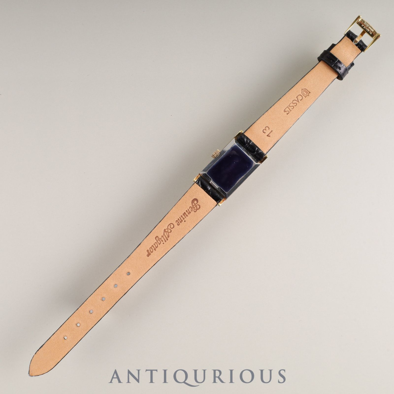 オメガ ジュネーブ 手巻き GP 革 純正尾錠（GP）ゴールド文字盤