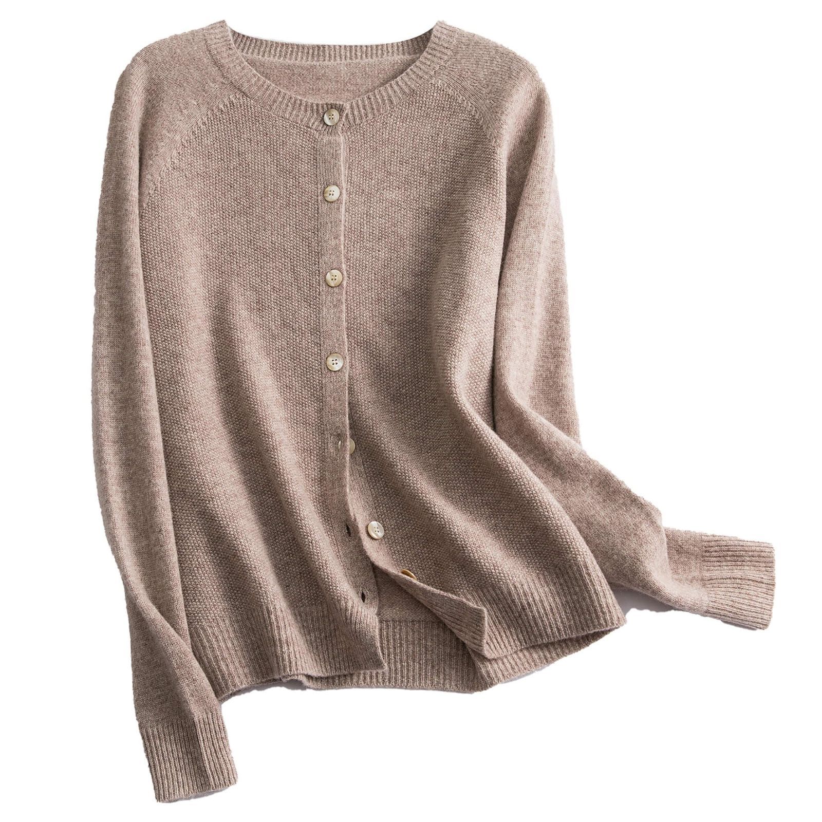 数量 カーディガン カーディガン メリノウール リブニットトップス 長袖 シームレス編み 秋冬用 レディース RAREWAY