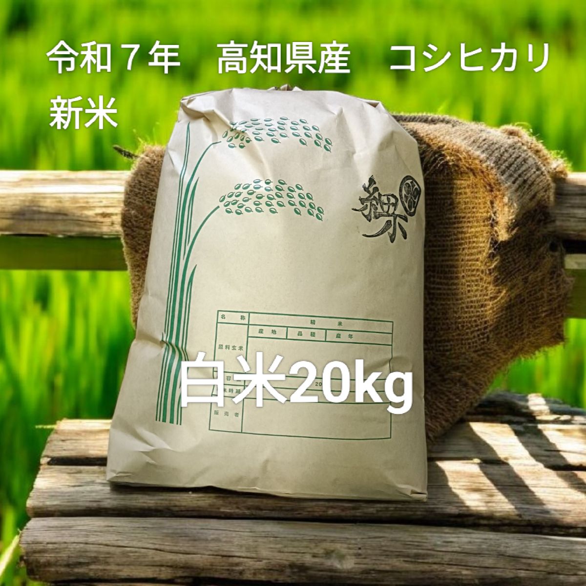 コシヒカリ 白米20kg
