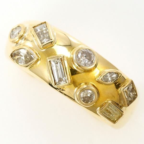 K10YG リング ring 指輪 11号 ダイヤ 総重量約5.0g
