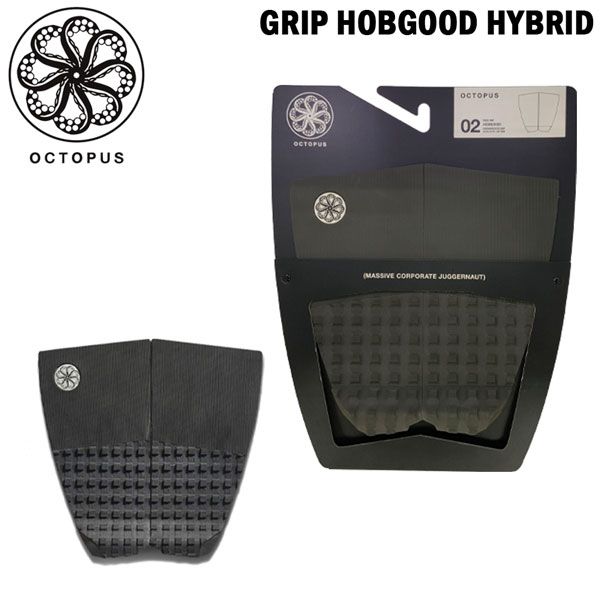 ＜新品・送料込み＞オクトパス HOBGOOD デッキパッド 2ピース（黒） OCTOPUS オクトパス デッキパッド 2ピース サーフボード