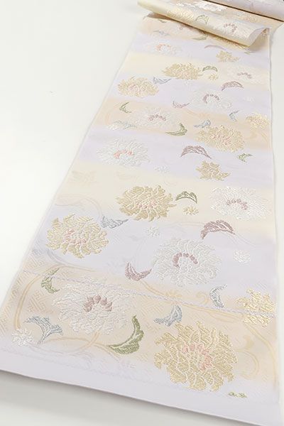 ona4199 西陣 橋本テル 織物 唐織 雅宝 九寸 名古屋帯 2～3週間で