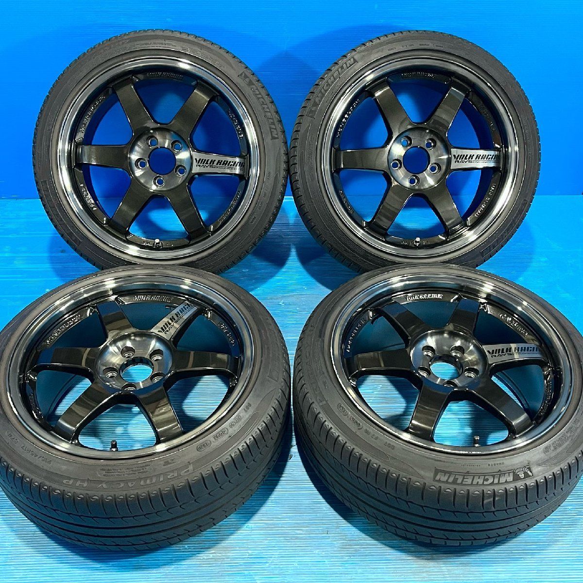 美品 RAYS VOLKRACING TE37 SL 17インチ 8.5J+45 5H100 軽量