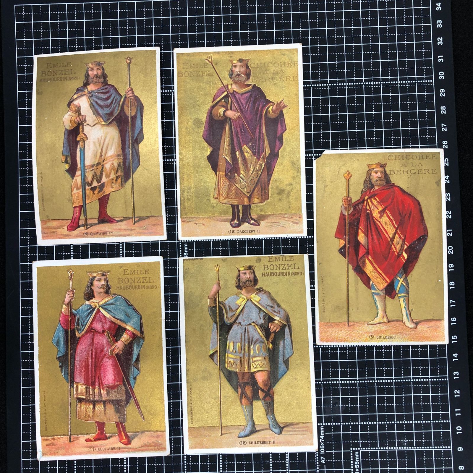 まとめ売り クロモカード ジャンクジャーナル フランス アンティーク 5枚 セット! クロモカード フランス アンティーク ※シャンクジャーナル