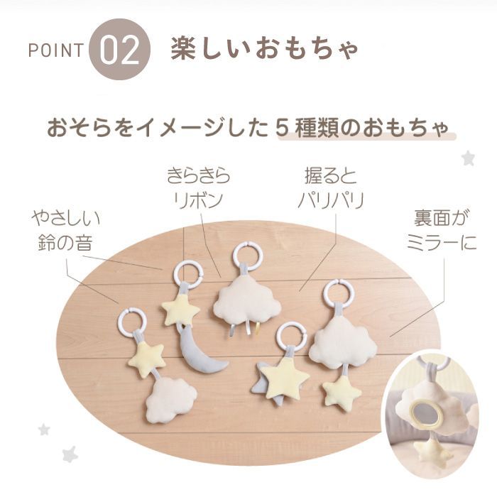  選べる ベビージム プレイジム プレイマット プレイジムマット 対象年齢 0ヶ月～ 円形マット おもちゃ ぬいぐるみ クッション 厚手 マット 洗える ファーストトイ 簡単組立 月齢フォト シンプル 出産祝い 出産準備 お祝い まぁるいおそらのPジムマット ベビージム ベビー キッズおもちゃ