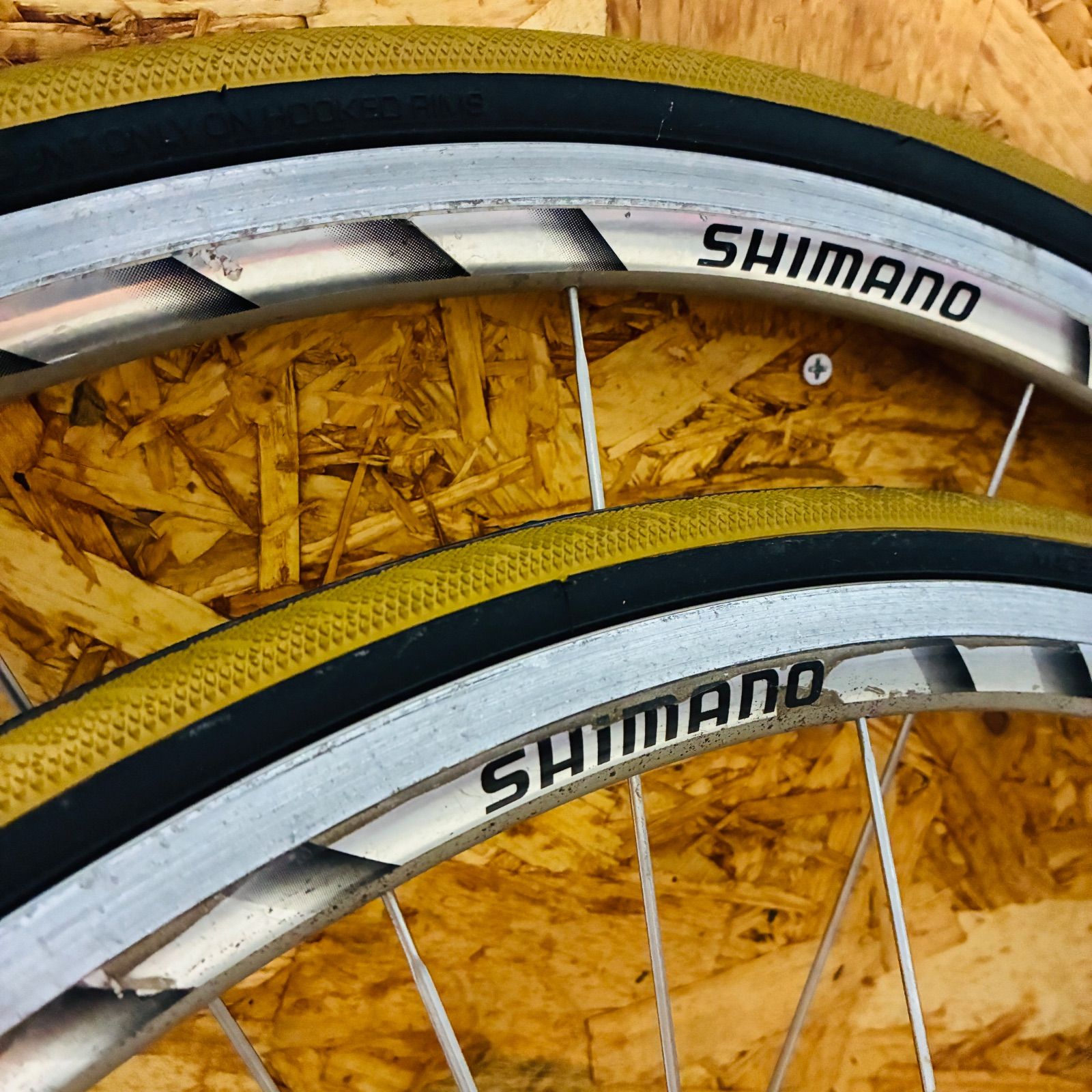 中古品】 SHIMANO WH-R550 クリンチャー wo ホイール 前後セット