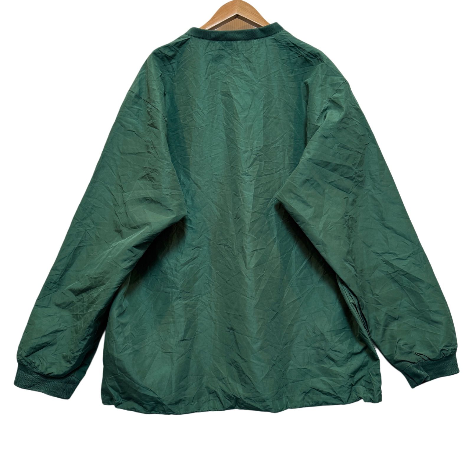 90s ナイキ ビッグロゴナイロンプルオーバー 銀タグ USA製 L 90s NIKE ナイロン プルオーバー ジャケット 銀タグ センタース