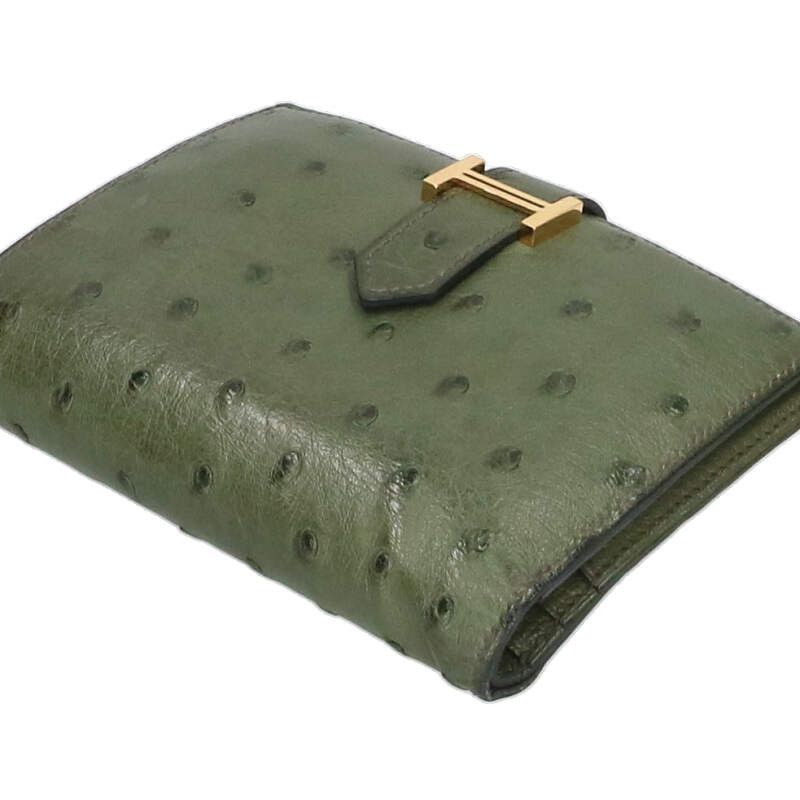 X刻印 G金具オーストリッチ財布