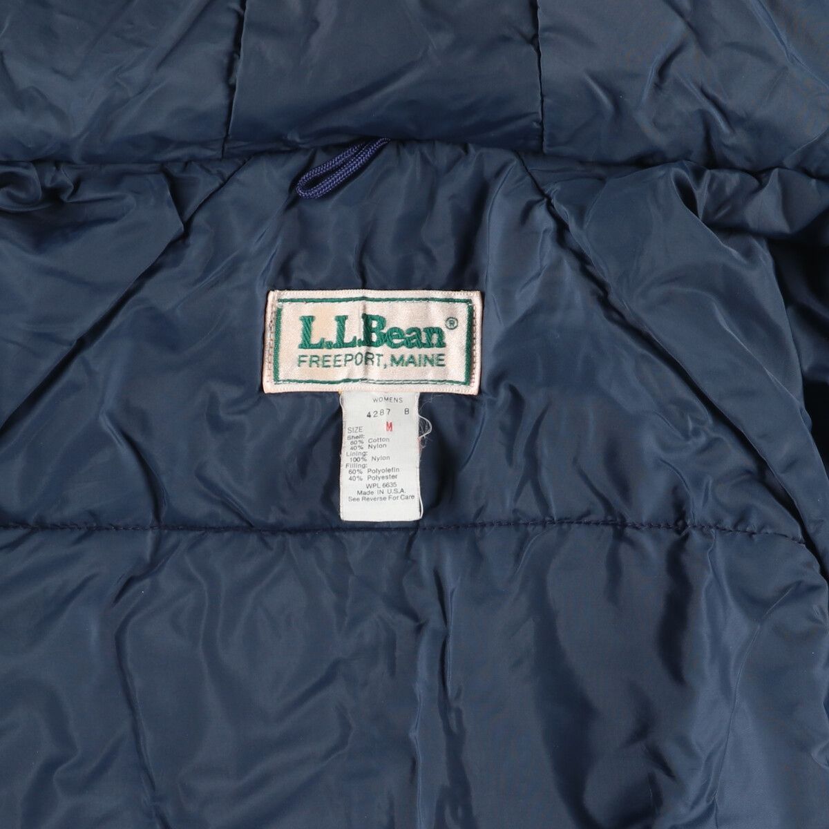 古着 80年代 エルエルビーン L.L.Bean 中綿マウンテンパーカー シェルジャケット USA製 レディースM ヴィンテージ/eaa414648