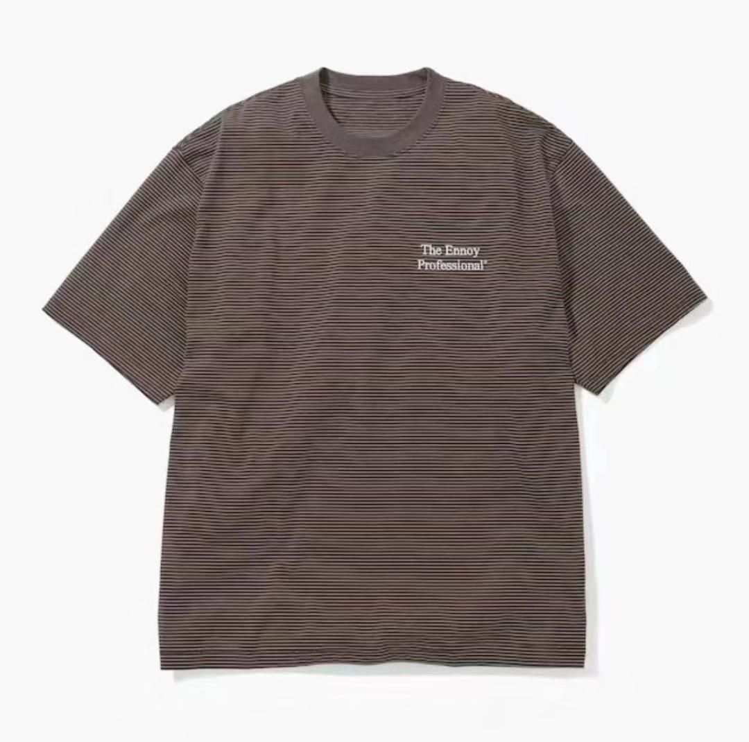 The Ennoy エンノイ Professional 22SS S/S Border T-Shirt Tシャツ カーキ - メルカリ