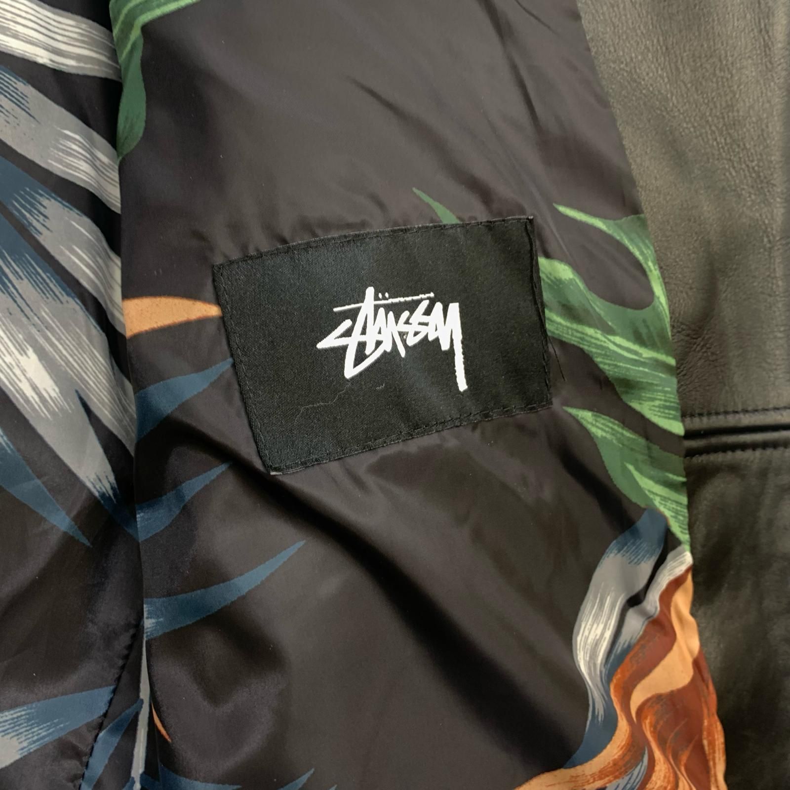 物流センター】 中古 STUSSY | ステューシー レザー SCHOTT ダブル  
