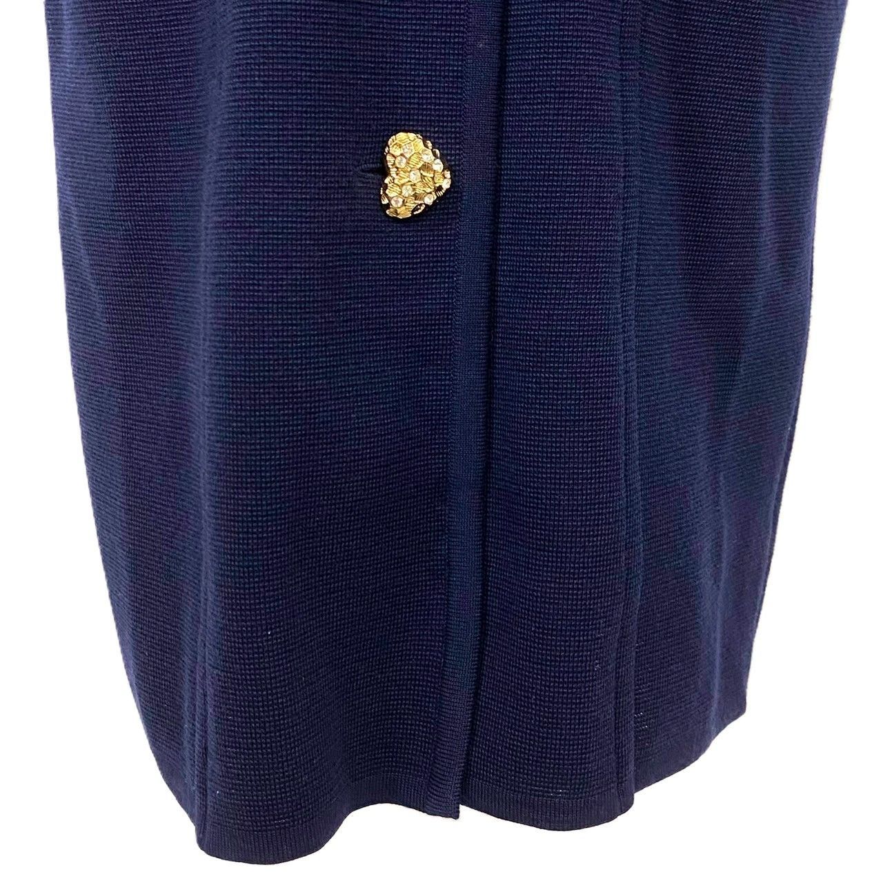 Y【YVES SAINT LAURENT】ニット ロング ワンピース Mサイズ ウール/毛