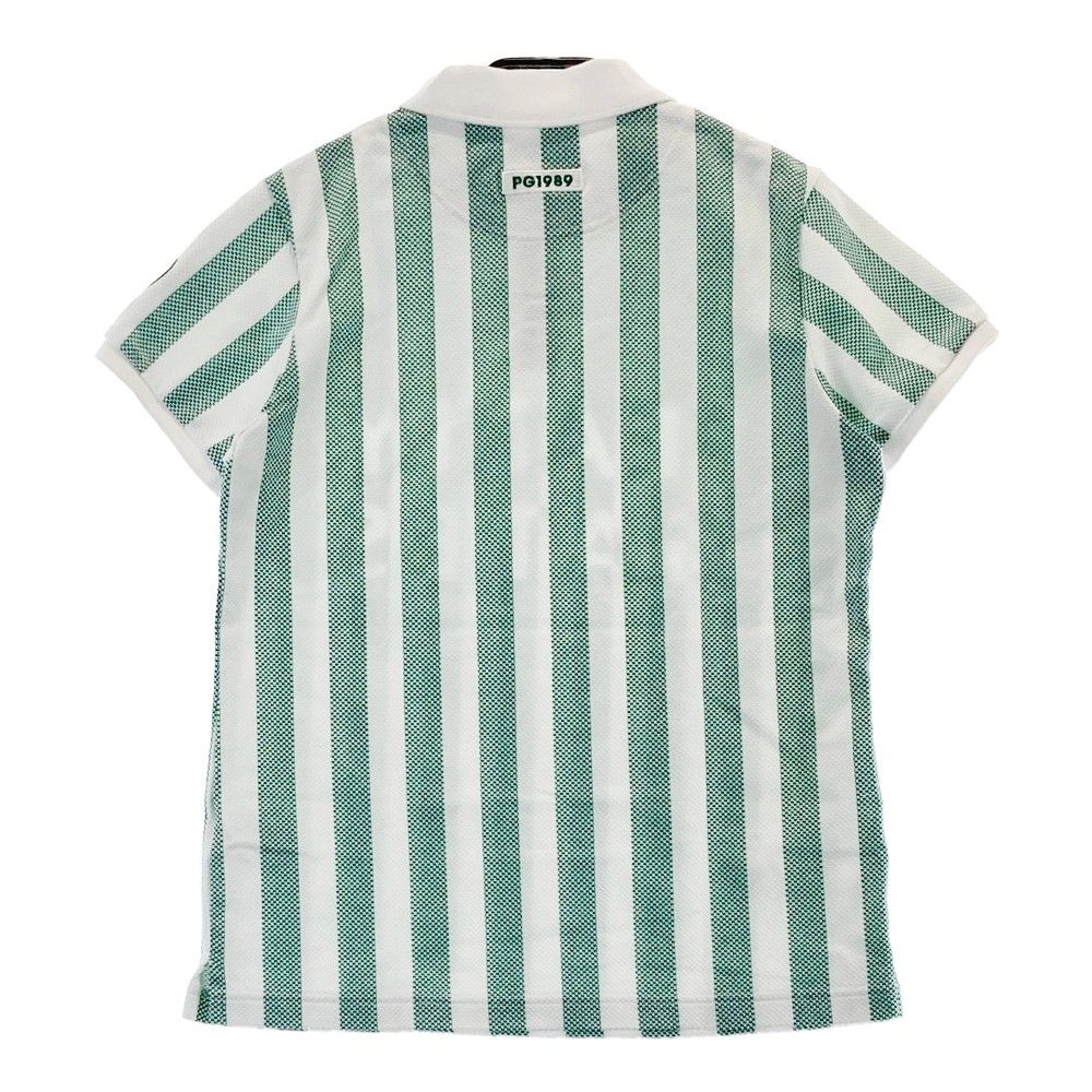 サイズ 1 PEARLY GATES パーリーゲイツ モデル 半袖ポロシャツ ストライプ柄 グリーン系 240101238347 ゴルフウェア レディース ストスト