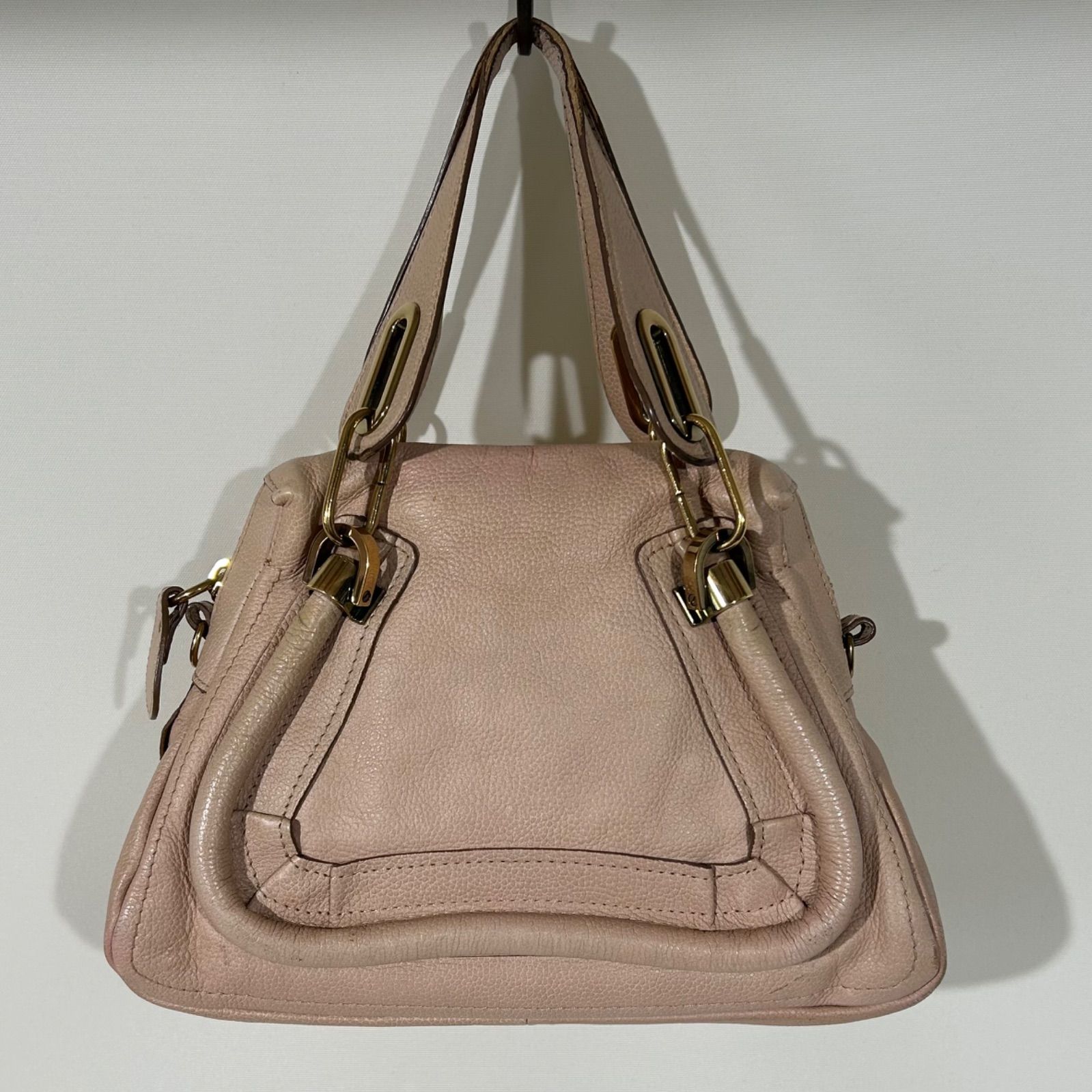 クロエ　パラティ　ハンドバッグ　ベージュ 訳あり】 Chloe クロエ パラティ ハンドバッグ ベージュ - メルカリ