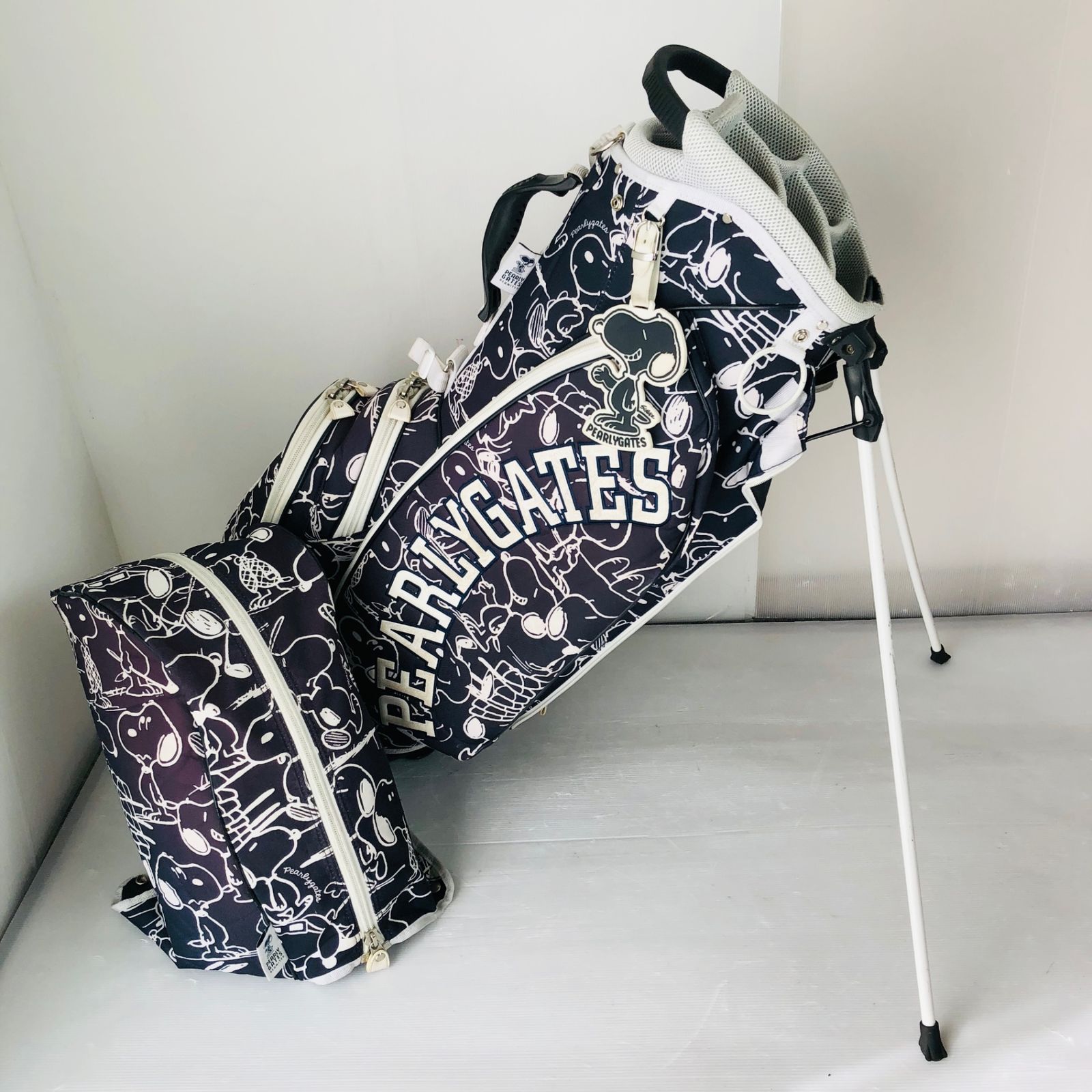 パーリーゲイツ スヌーピ 一 コラボ Pearly Gates SNOOPY スタンド キャディバッグ ゴルフバッグ ゴルフ 初心者 入門