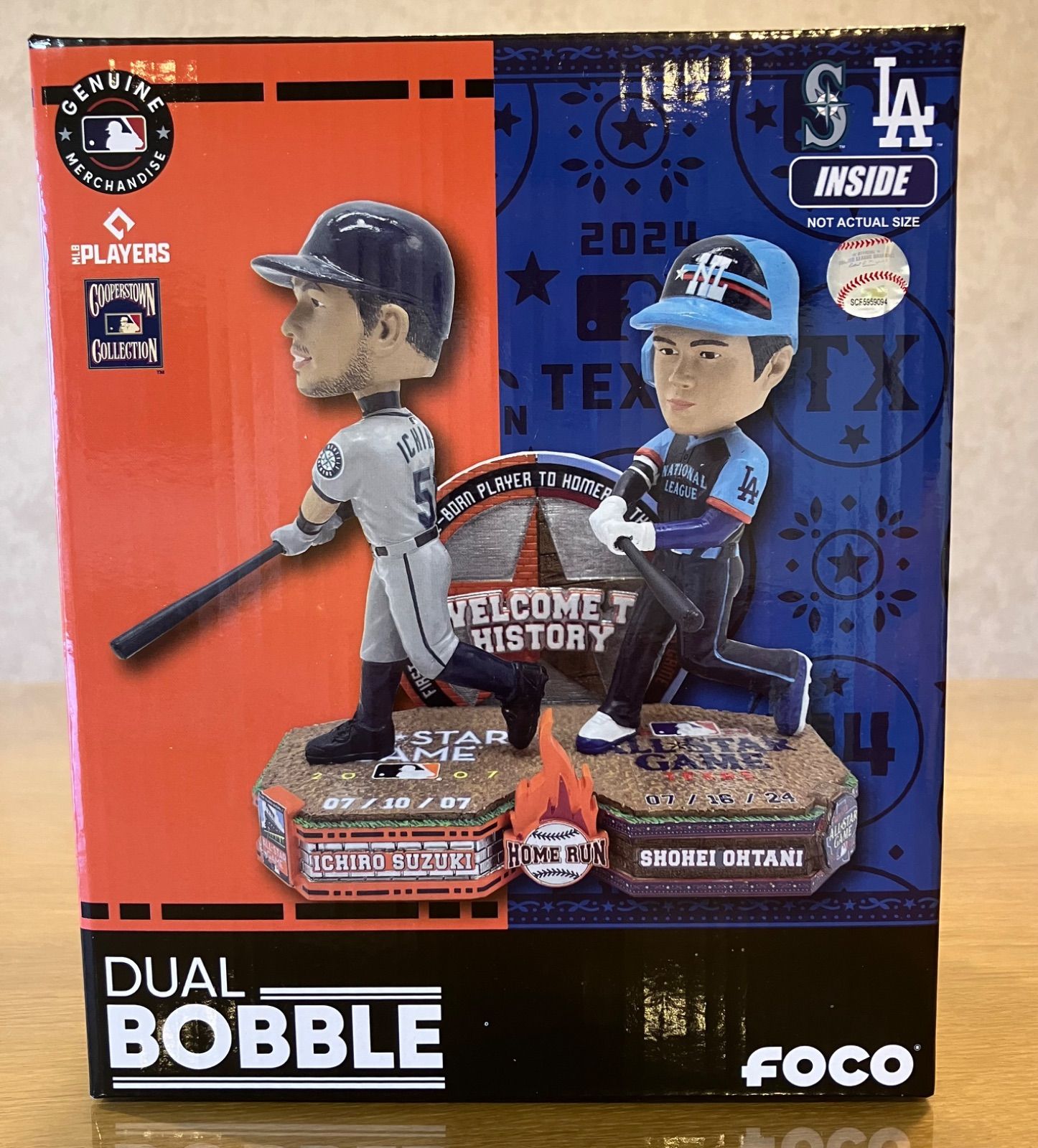 イチロー MLB公式ボブルヘッド（記念台座付）未開封 世界限定3000個