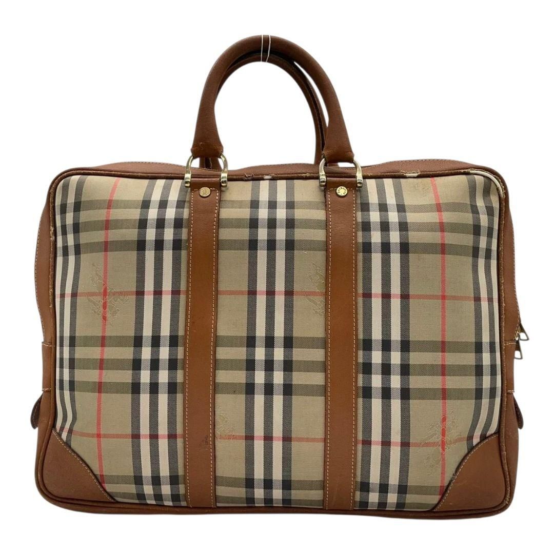 良品 バーバリー ノバチェック ホースロゴ バッグ A4 ビジネス バーバリー BURBERRY ビジネスバッグ ノバチェック ホースロゴ