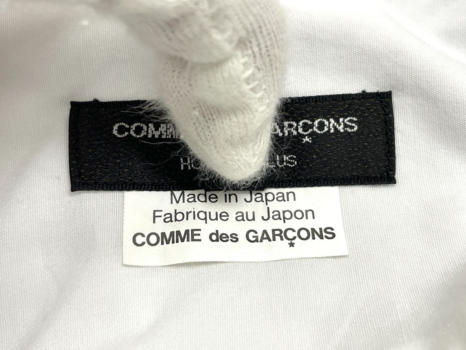 COMME des GARCONS HOMME PLUS シャツ メンズ XSサイズ ホワイト 日本製