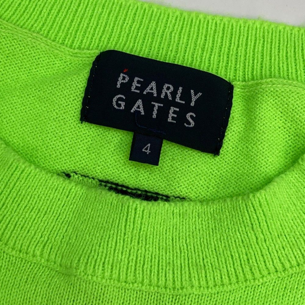 サイズ：4 PEARLY GATES パーリーゲイツ ニットセーター グリーン系 [240101223741] ゴルフウェア メンズ ストスト